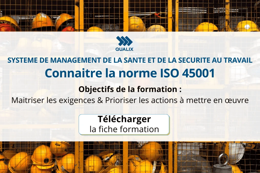 CTA- programme de la formation connaitre la norme ISO45001 avec QUALIX